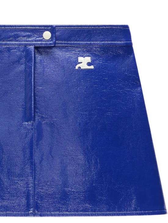 26SS 쿠레쥬 미디 스커트 223CJU001VY0014 7087 Mineral blue - COURREGES