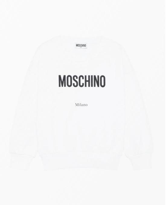 26SS [키즈] 모스키노 티셔츠 HUF090LCA32 10101 Bianco