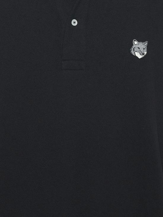 26SS 메종키츠네 폭스 헤드 컴포트 폴로 티셔츠 PM00210KP0001 P199 Black - MAISON KITSUNE
