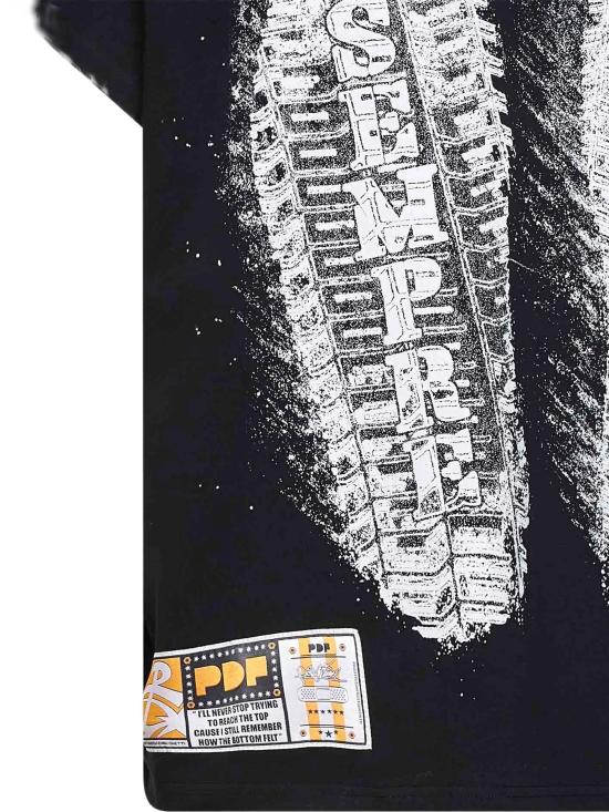 26SS 피디에프 반팔 티셔츠 DFM54033TJ112LIBER BLACK Black - PDF