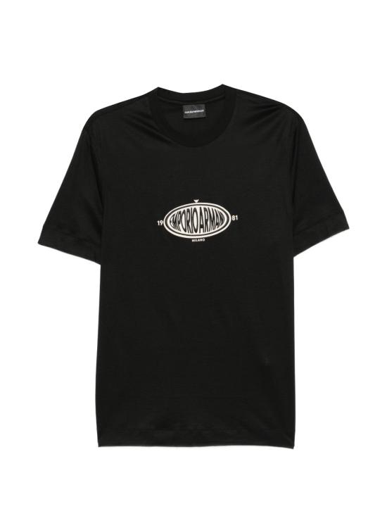 26SS 엠포리오 아르마니 반팔 티셔츠 EM004916 AF13747UC001 Black Beauty