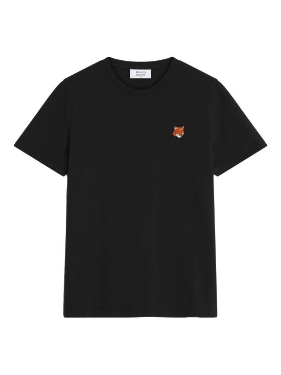 26SS 메종키츠네 폭스 헤드 레귤러 폴로 티셔츠 PW00113KJ7026 P199 Black