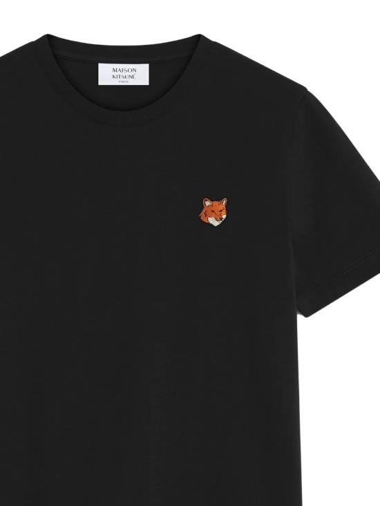 26SS 메종키츠네 폭스 헤드 레귤러 폴로 티셔츠 PW00113KJ7026 P199 Black - MAISON KITSUNE