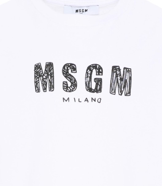 26SS [키즈] 엠에스지엠 티셔츠 S6MSJUTH004 001 Bianco white - MSGM