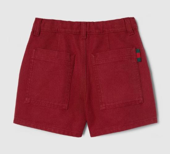 26SS [키즈] 구찌 쇼츠/버뮤다 848995 XDDFG6008 can red glow mix - GUCCI