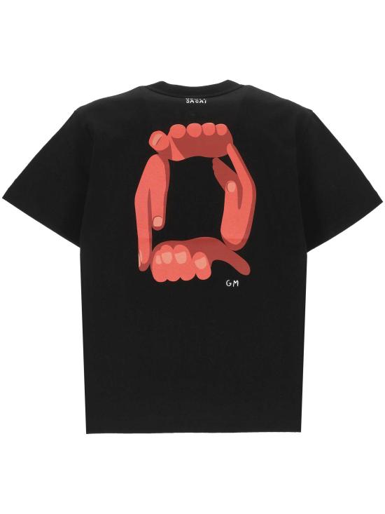26SS SACAI GEOFF 반팔 티셔츠 26 01121S 001 Black - OTHER BRANDS