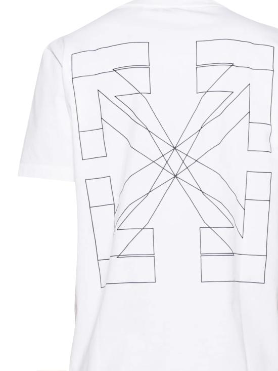 26SS 오프화이트 반팔 티셔츠 44MAA027S26J003 100 White - OFF WHITE