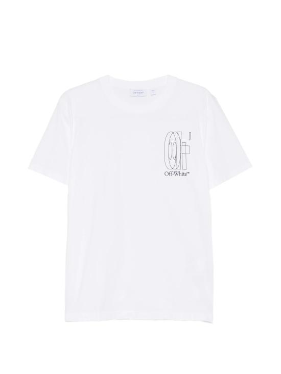 26SS 오프화이트 반팔 티셔츠 44MAA027S26J003 100 White