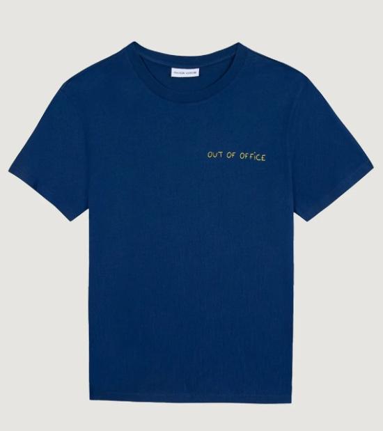 26SS 메종 라비쉬 반팔 티셔츠 ZMPOPINOUTOF DEEP ULTRAMARINE