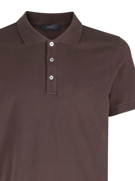 26SS 페이 폴로 티셔츠 NPMB252144S TDWS601 Brown - FAY