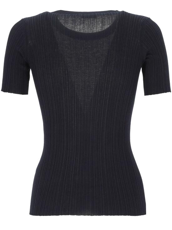 26SS 아뇨나 반팔 티셔츠 KT09015 7Q180PB95 DARK BLUE NAVY - AGNONA