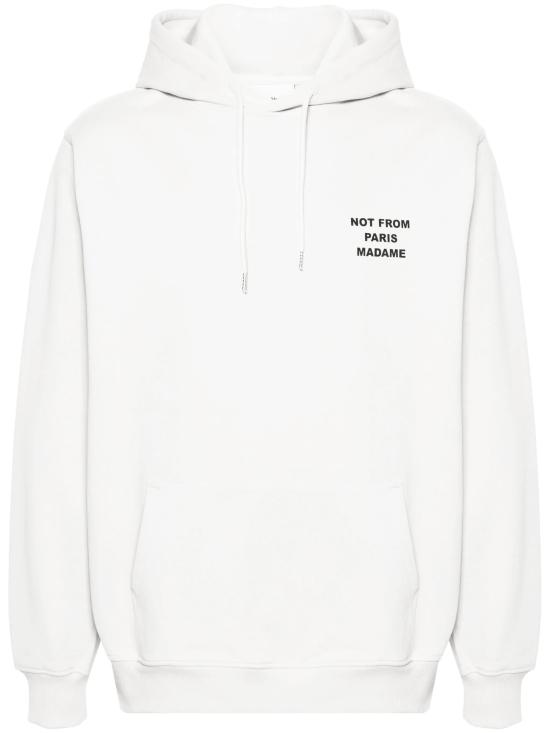 26SS 드롤드무슈 후드 티셔츠 PERMHO162CO127 WT White