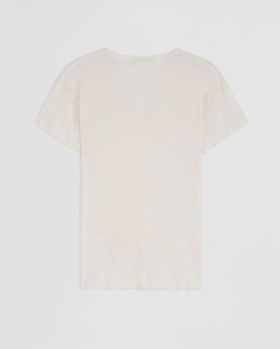 26SS 피비 파일로 반팔 티셔츠 DK103KC0042 106EC Cream - PHOEBE PHILO