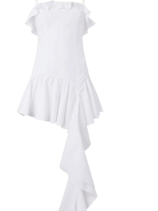 26SS 쥬세페 디 모라비토 미디 원피스 06PSDR706 1630201 White - GIUSEPPE DI MORABITO