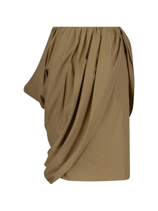 26SS 끌로에 미디 스커트 26UJU41141 3B6 amber olive - CHLOE