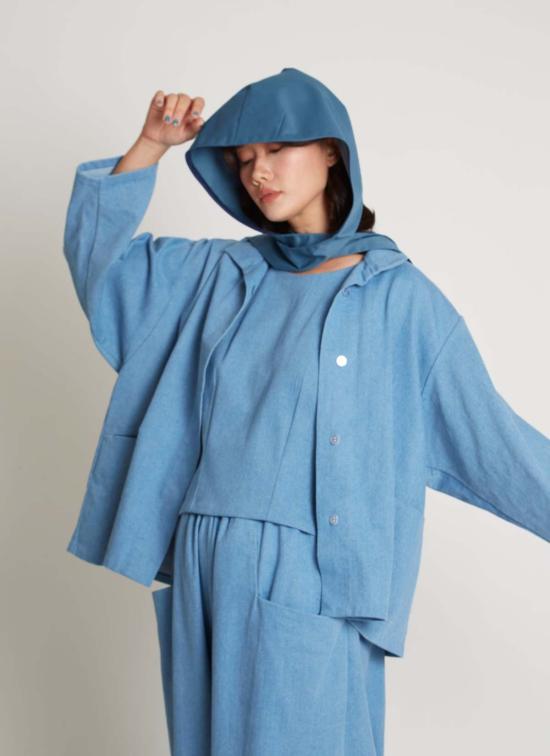  카렘 모자 카아렘 코코넛 쉘 카키  + 스카프 (제로 웨이스트) - KAAREM