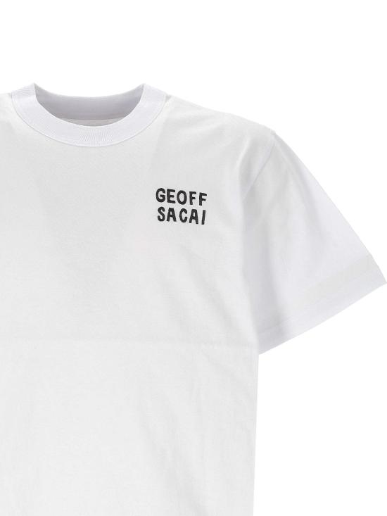 26SS SACAI GEOFF 반팔 티셔츠 26 01126S 101 White - OTHER BRANDS