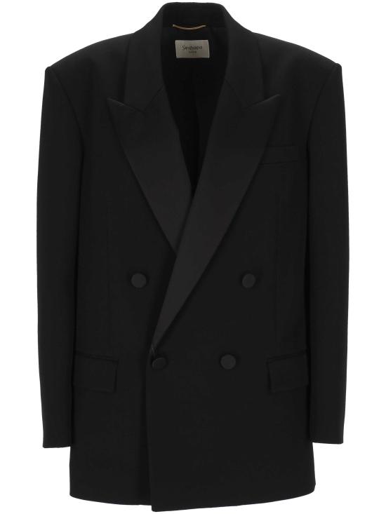 26SS 생로랑 수트 자켓 860569 Y7E631000 Black