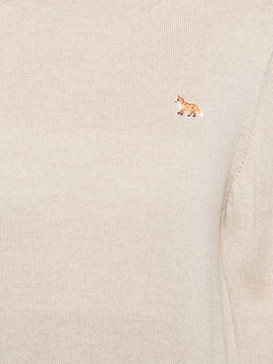 26SS 메종키츠네 베이비 폭스 메리노 레귤러 점퍼 PW00801KT1181 H218 LIGHT BEIGE MELANGE - MAISON KITSUNE