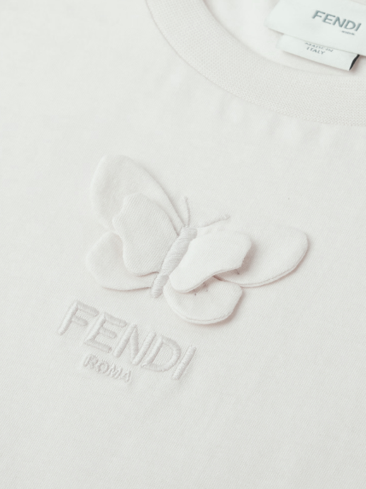 26SS [키즈] 펜디 티셔츠 JFI408 7AJF0TU9 Gesso - FENDI