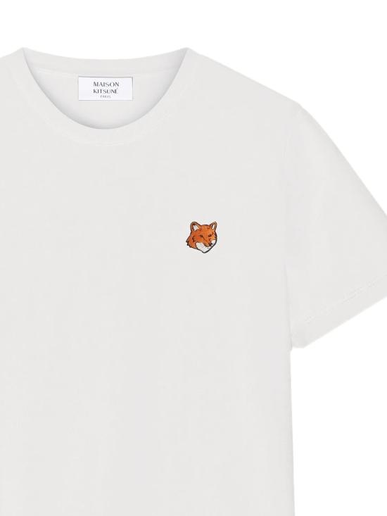 26SS 메종키츠네 폭스 헤드 레귤러 폴로 티셔츠 PW00113KJ7026 P100 White - MAISON KITSUNE