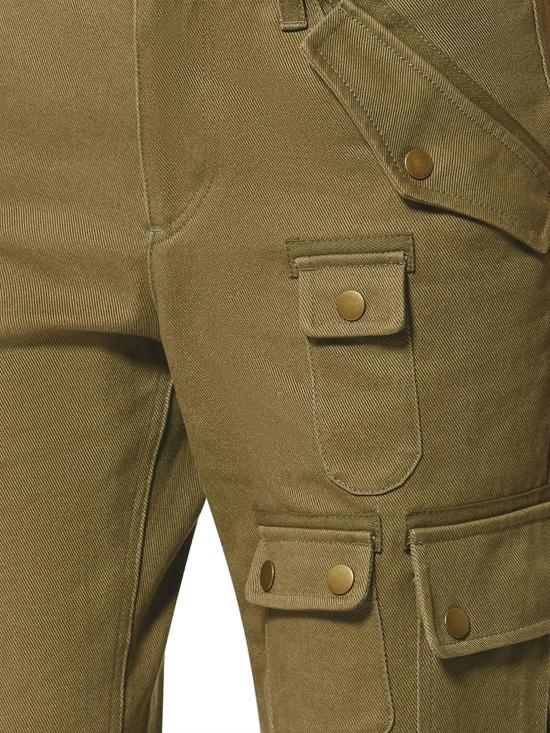 26SS 이자벨마랑 스트레이트 팬츠 PA0691FA D2E02I67KI Khaki - ISABEL MARANT