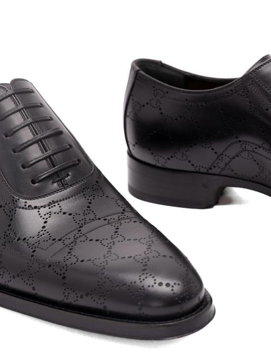 26SS 구찌 레이저 GG 레이스업 슈즈 863019 AAGBV1000 Black - GUCCI