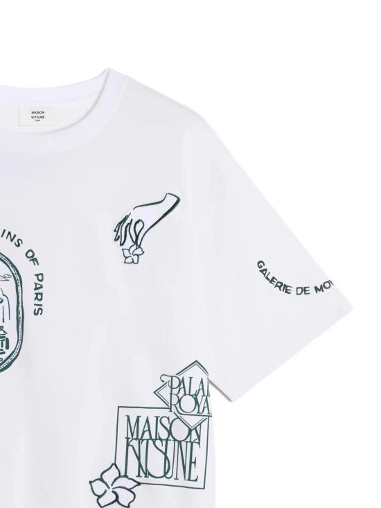 26SS 메종키츠네 반팔 티셔츠 QM00107KJ0119 P100 White - MAISON KITSUNE