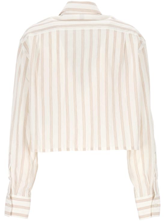 26SS 오프화이트 셔츠 2GE02OS26FAB001 W142 WHITE ASPARAGUS TABACCO - OFF WHITE