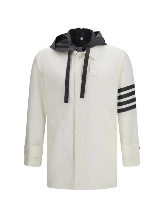 26SS 톰브라운 후드 티셔츠 MOU641H F1095100 White