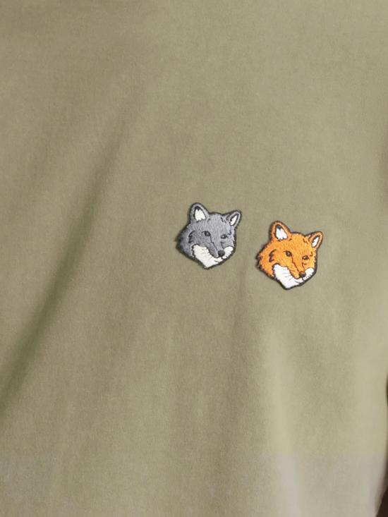 26SS 메종키츠네 반팔 티셔츠 QM00117KJ7025 0418 FADED LAUREL GREEN - MAISON KITSUNE