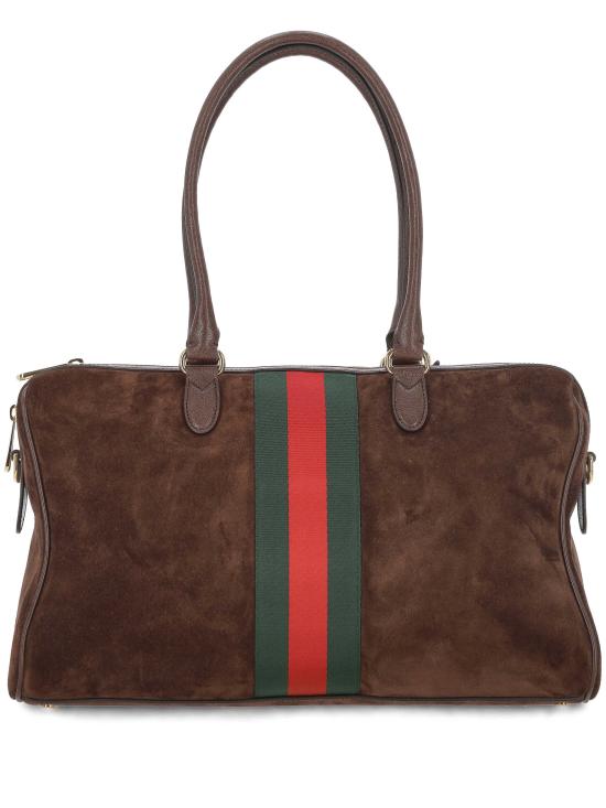 26SS 구찌 보르세토 스웨이드 라지 보스턴백 866734 AAGIR2146 BROWN DK BROWN - GUCCI