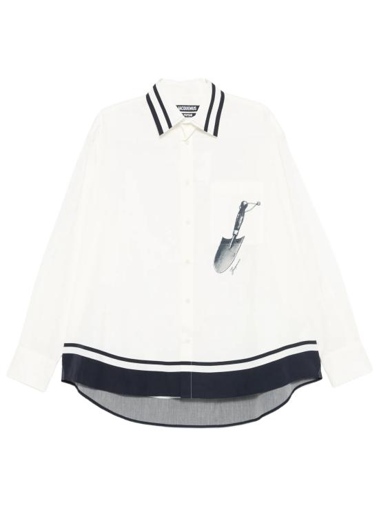 26SS 자크뮈스 긴팔 셔츠 SHM00605AW00691 3GR BLUE SHOVEL