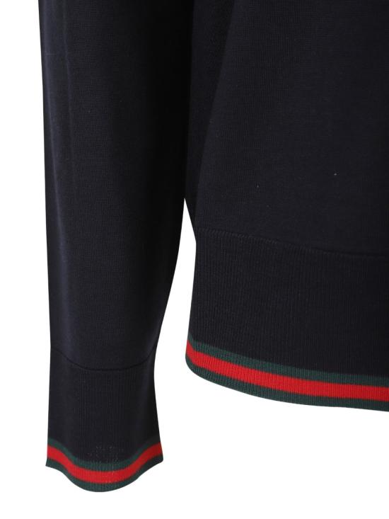 26SS 구찌 웹 울 스웨터 814531 XKE0U4060 Green red - GUCCI