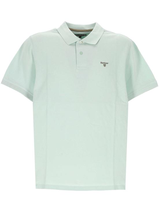 26SS 바버 폴로 티셔츠 MML1367 MMLBU11 Mint blue