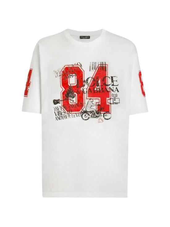 26SS 돌체앤가바나 반팔 티셔츠 G8PN9T G7PQBW0001 Bianco naturale