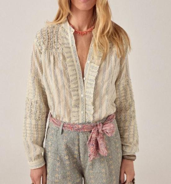 26SS 메종 호텔 셔츠 ELTA CLOUD THREAD