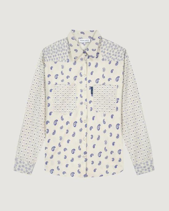 26SS 메종 라비쉬 셔츠 ZWMONSELETCASH CASHMERE PATCH PRINT