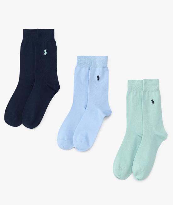 26SS 폴로 랄프로렌 양말 449958868 016 CTTNLTBLUE PALE BLUE NAVY