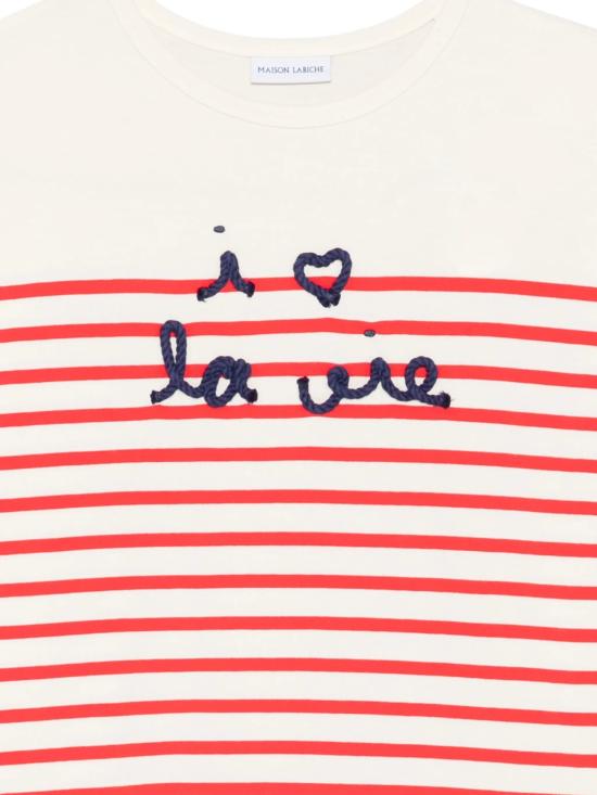 26SS 메종 라비쉬 반팔 티셔츠 ZWMONTPARILOVE IVORY POPPY - MAISON LABICHE