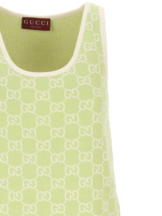 26SS 구찌 미디 원피스 836302 XKE0M3044 MINT WHITE - GUCCI