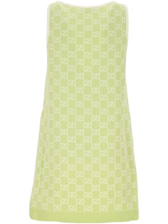 26SS 구찌 미디 원피스 836302 XKE0M3044 MINT WHITE - GUCCI
