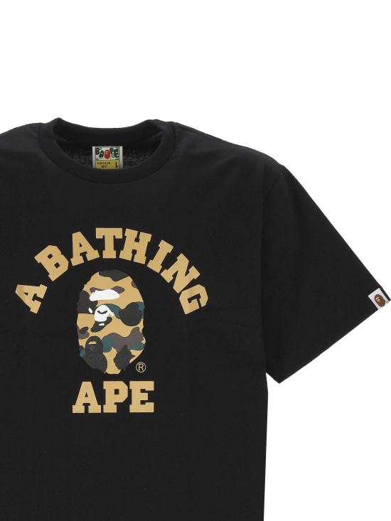 26SS 베이프 반팔 티셔츠 001TEM301013M BKXYE BLACK X YELLOW - BAPE