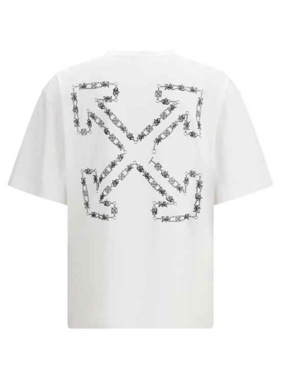 26SS 오프화이트 반팔 티셔츠 44MAA120S26J004 100 White - OFF WHITE