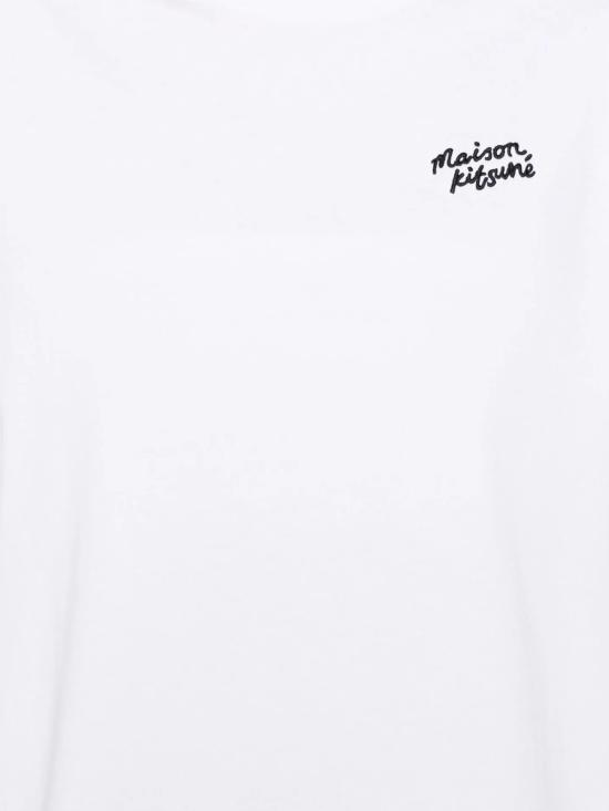 26SS 메종키츠네 핸드라이팅 컴포트 티셔츠 PW00114KJ0119 O102 White - MAISON KITSUNE