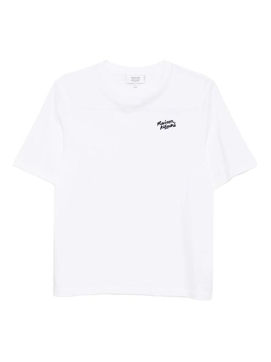 26SS 메종키츠네 핸드라이팅 컴포트 티셔츠 PW00114KJ0119 O102 White
