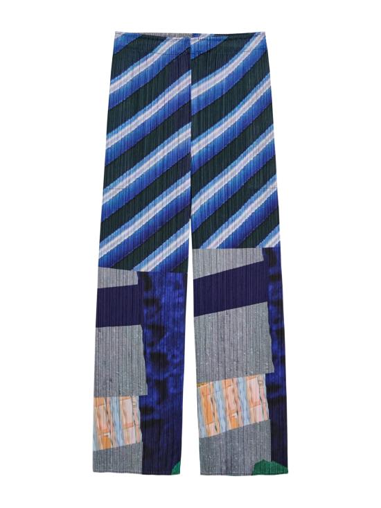 26SS 플리츠플리즈 수트 팬츠 PP66JF674 09 GRAY X NAVY