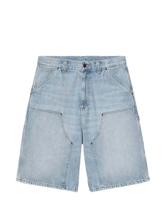 26SS 칼하트 WIP OG 더블 니 쇼츠 I036590 01WUBLUE HEAVY WORN BL