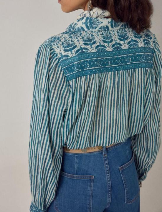 26SS 메종 호텔 셔츠 MARIA BLUE INK - MAISON HOTEL