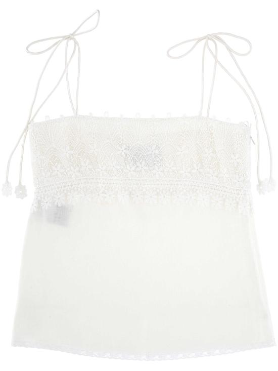 26SS 발렌티노 PAP 민소매 티셔츠 8B3AEBK6 9M4A03 Ivory
